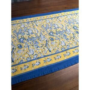 Couleur Nature La Mer Table Runner Blue Yellow Couleur Nature Bruno Lamy 16x90